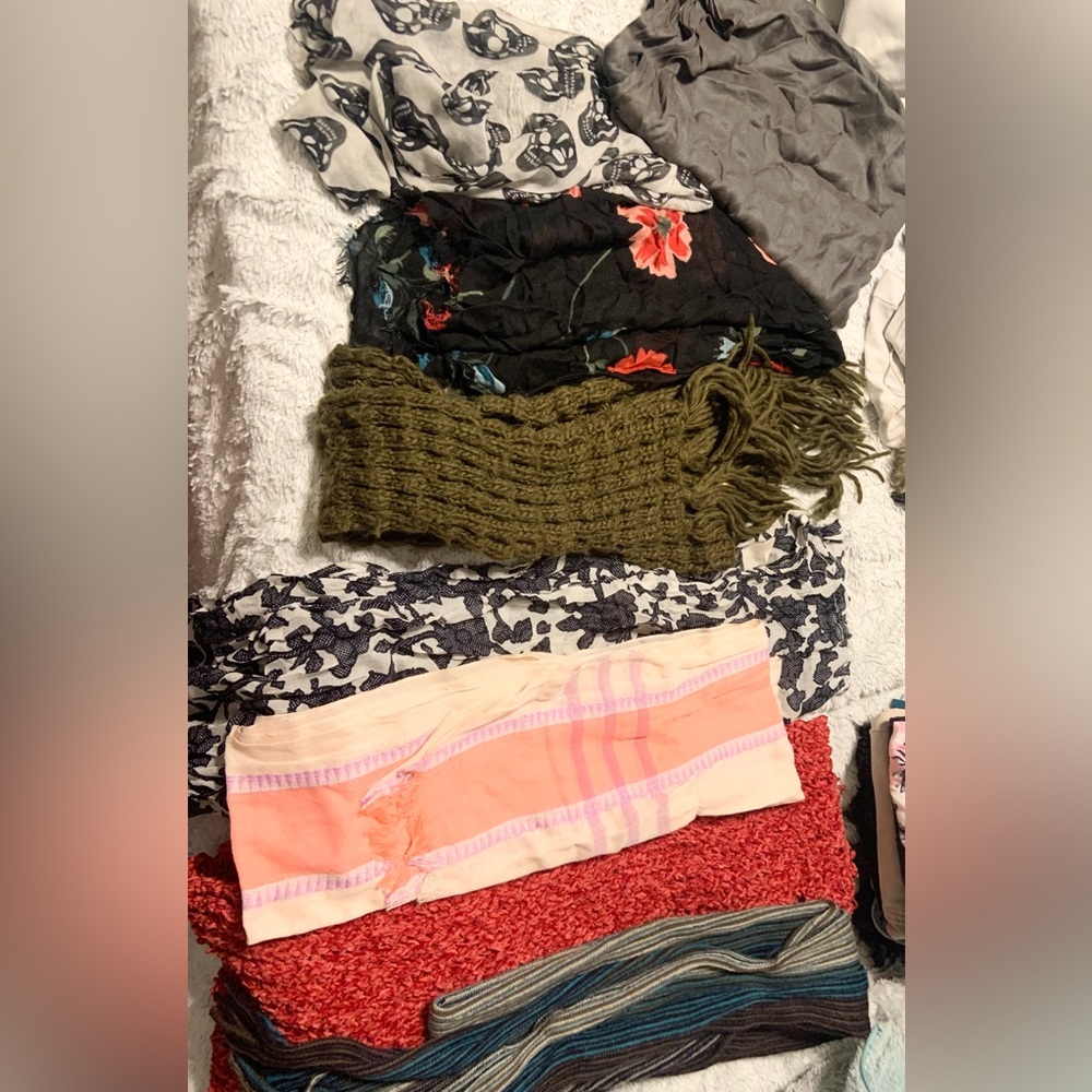 Lots of scarfs
